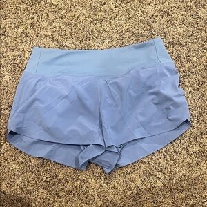 lululemon athletica Sky Blue Women’s Athletic Shorts washed never worn